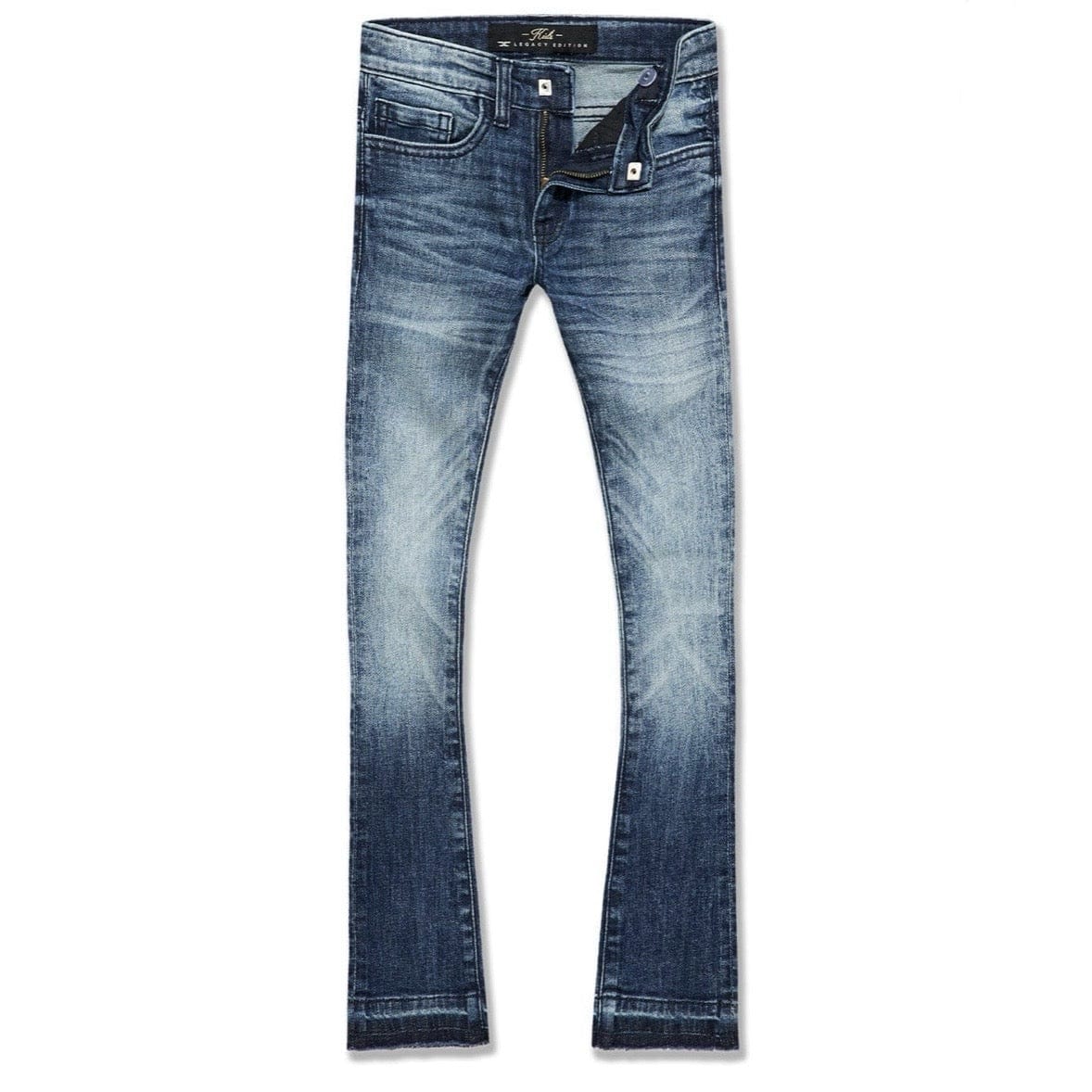 Kids Jordan Craig Stacked Slauson Denim (Deep Blue) JTF2311K