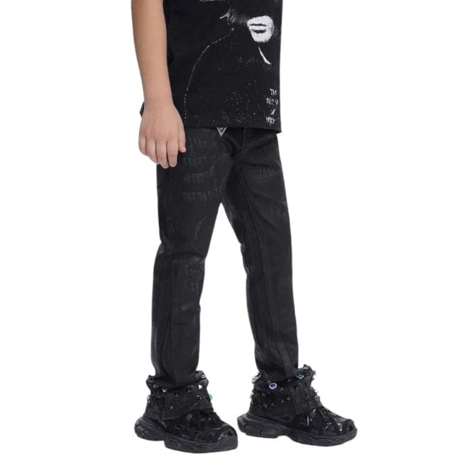 Kids Valabasas Ion Stacked Denim (Black Waxed) VPLAY-VJ3-1058 - Image 2