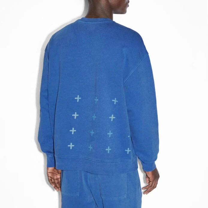 Ksubi 4 X 4 Biggie Crewneck (Cobalt Blue) MSP23FL010 - Image 4