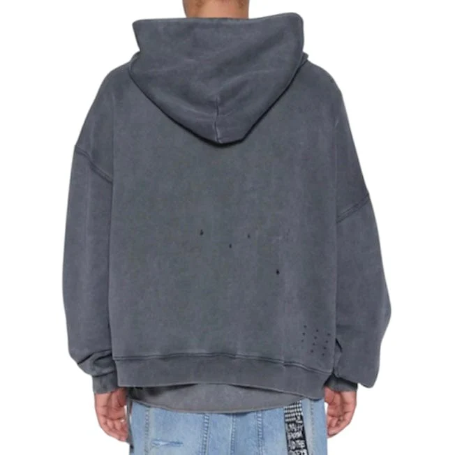 Ksubi Blasted Ekcess Hoodie (Rhino Black) MPF25FL005 - Image 3