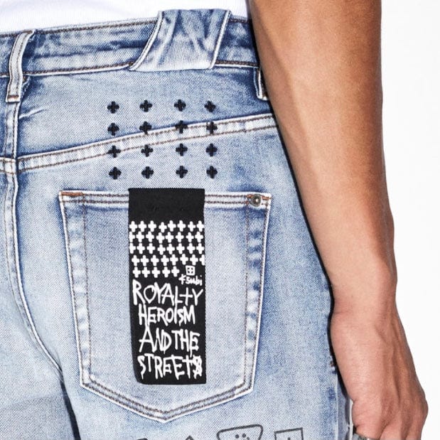 Ksubi Chitch Enjoy Trashed Jean (Light Acid Wash) MPF23DJ033 - Image 6
