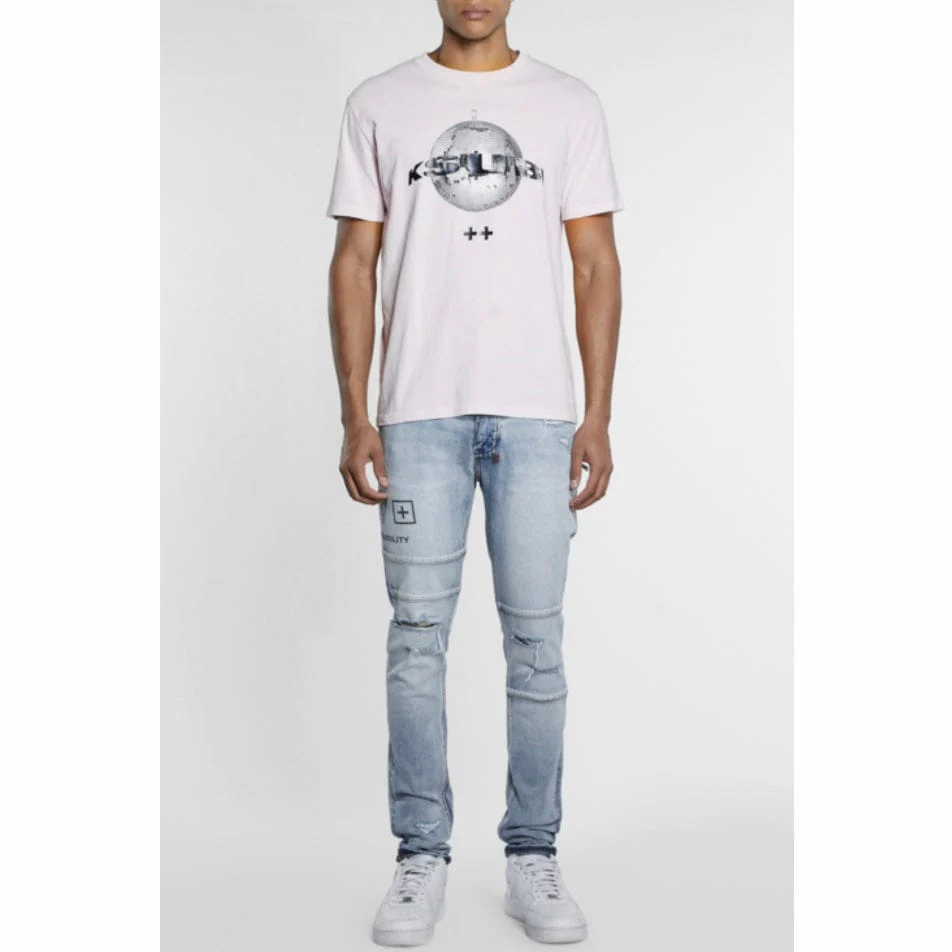 Ksubi Disco Kash SS Tee (Dusti Pink) MPF23TE024 - Image 3