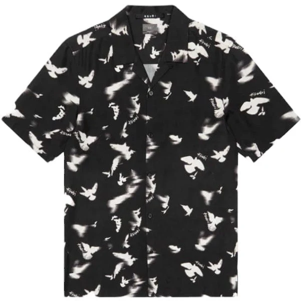 Ksubi Flight Resort Short Sleeve Shirt (Black) MPF24SH004 - Image 6
