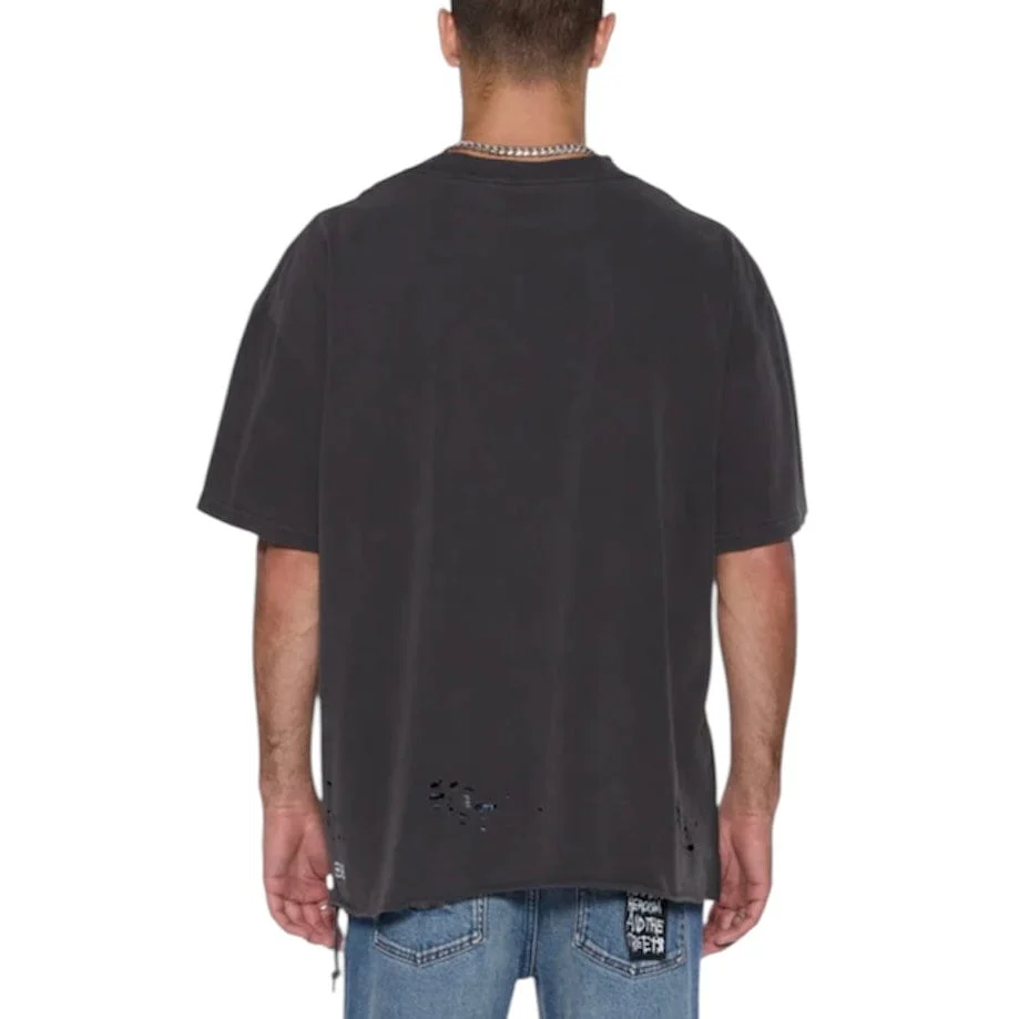 Ksubi Hendrix Ekcess SS Tee (Old Black) MPF25TE020 - Image 2