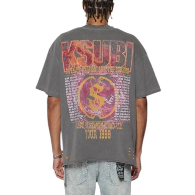 Ksubi Kickstart Ekcess SS Tee (Charcoal) MSP25TE013 - Image 2