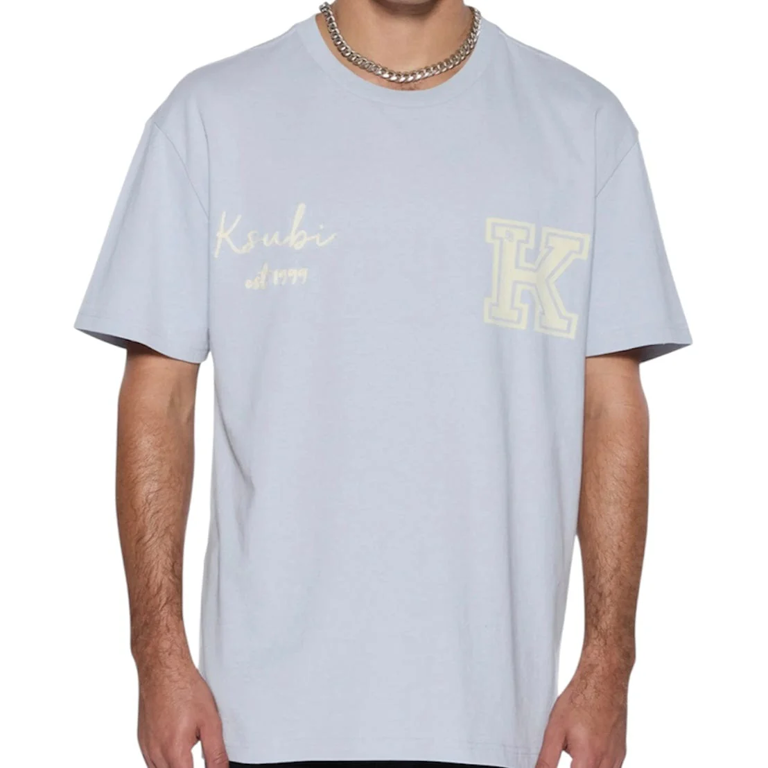 Ksubi Salud Biggie SS Tee (Blue Mist) MPF25TE018 - Image 2