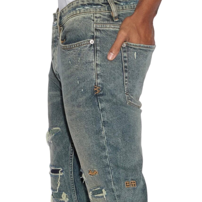 Ksubi Van Winkle Klassik Tinted Denim (Vintage Blue Wash) MPF24DJ007 - Image 5