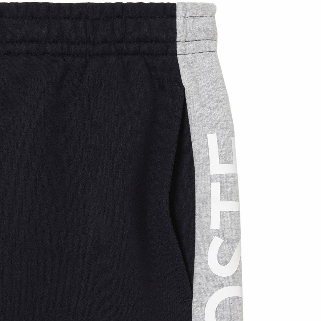 Lacoste Brushed Fleece Side Logo Short (Navy Blue/Grey Chine) GH8368-51 - Image 3