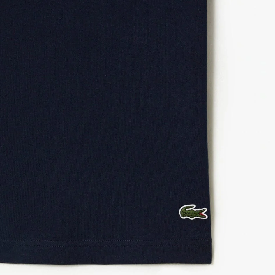 Lacoste Cotton Jersey Print T Shirt (Navy Blue) TH5070-51 - Image 3