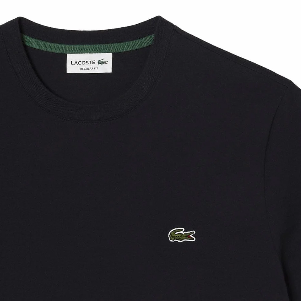 Lacoste Front Logo T Shirt (Navy Blue/Grey Chine) TH8372-51 - Image 2