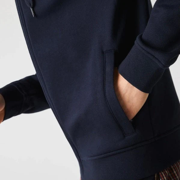 Lacoste Full Zip Hoodie (Navy) SH1551 - Image 3