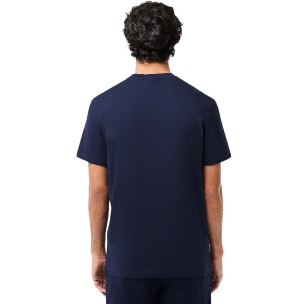Lacoste Jersey Signature Print Tee (Navy Blue) TH1285-51 - Image 5