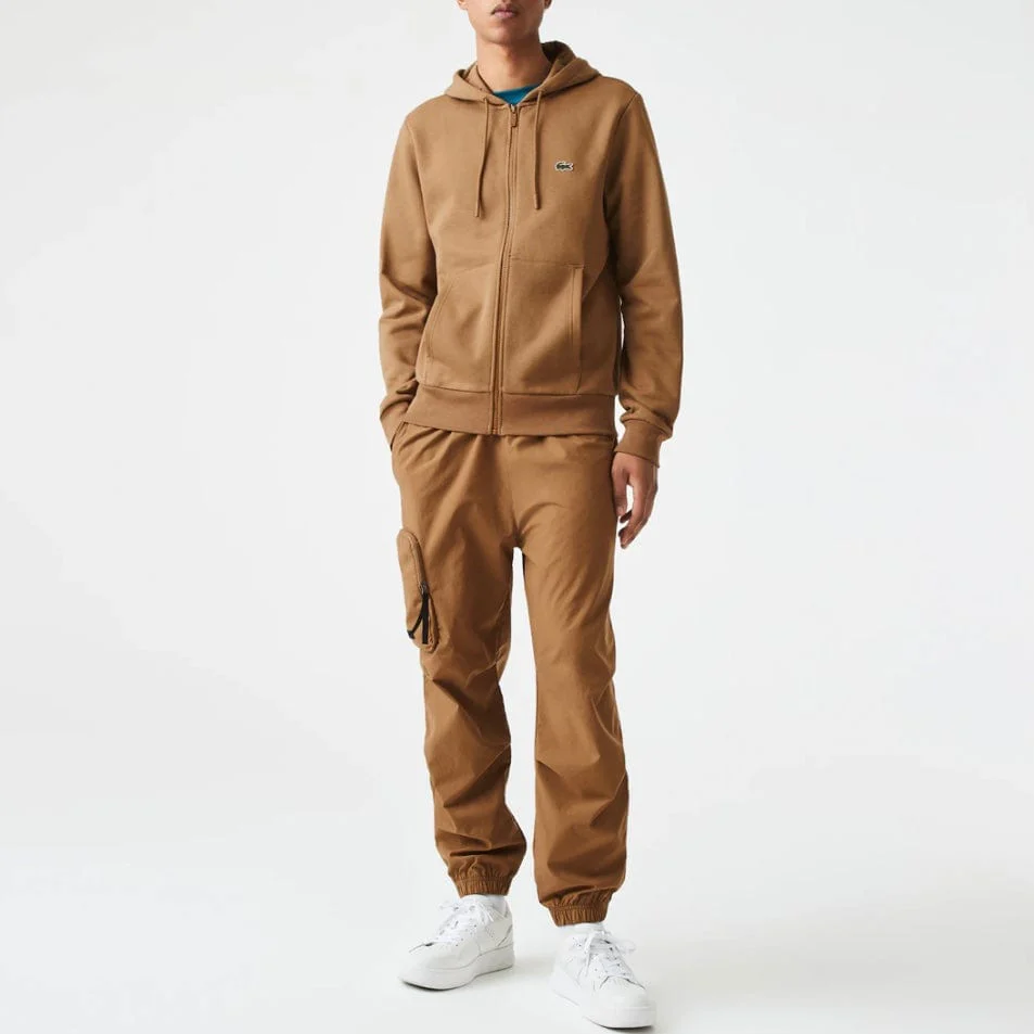 Lacoste Kangaroo Pocket Color-Blocked Hoodie (Brown) SH9626-51 - Image 4