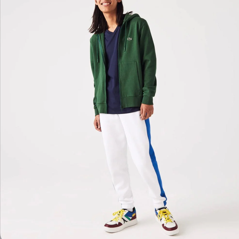Lacoste Kangaroo Pocket Color-Blocked Hoodie (Green) SH9626-51 - Image 2
