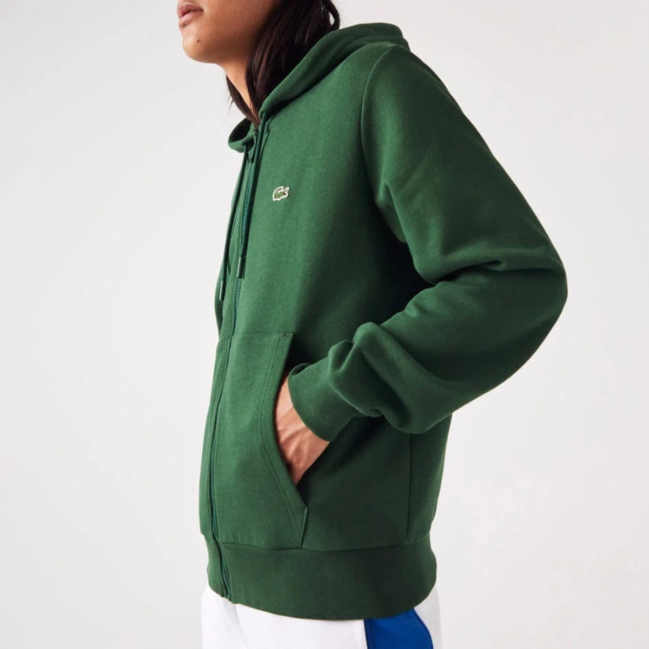 Lacoste Kangaroo Pocket Color-Blocked Hoodie (Green) SH9626-51 - Image 3