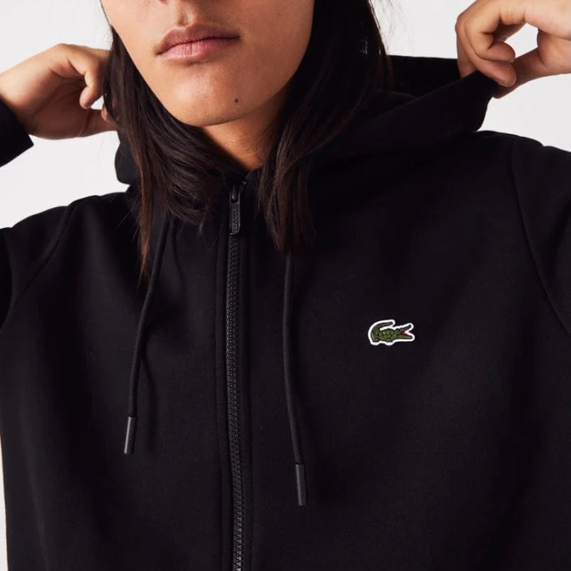 Lacoste Kangaroo Pocket Color-Blocked Hoodie (Black) SH9626-51 - Image 4