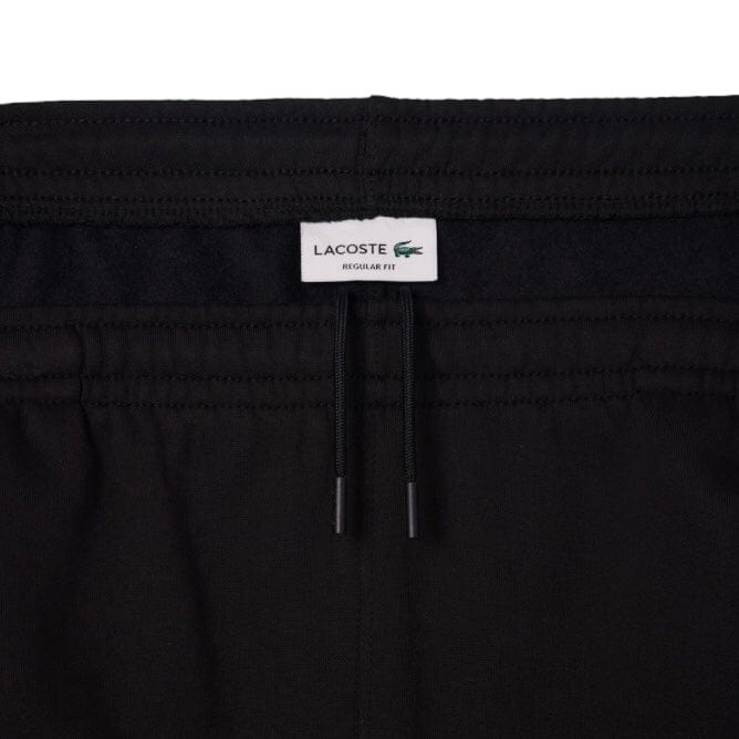 Lacoste Logo Stripe Fleece Shorts (Black) GH7397-51 - Image 3
