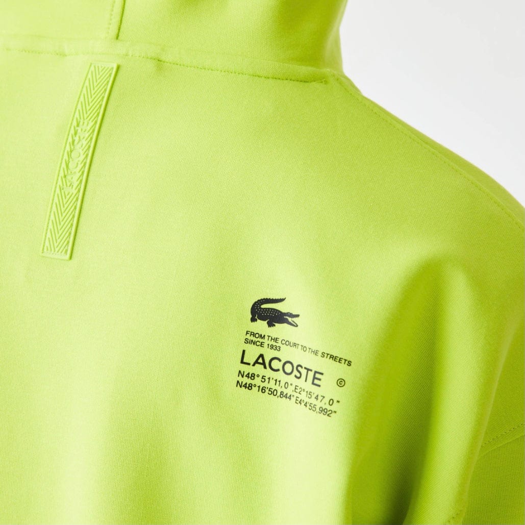 Lacoste Loose Fit Hooded Sweatshirt (Yellow) SH0094-51 - Image 6