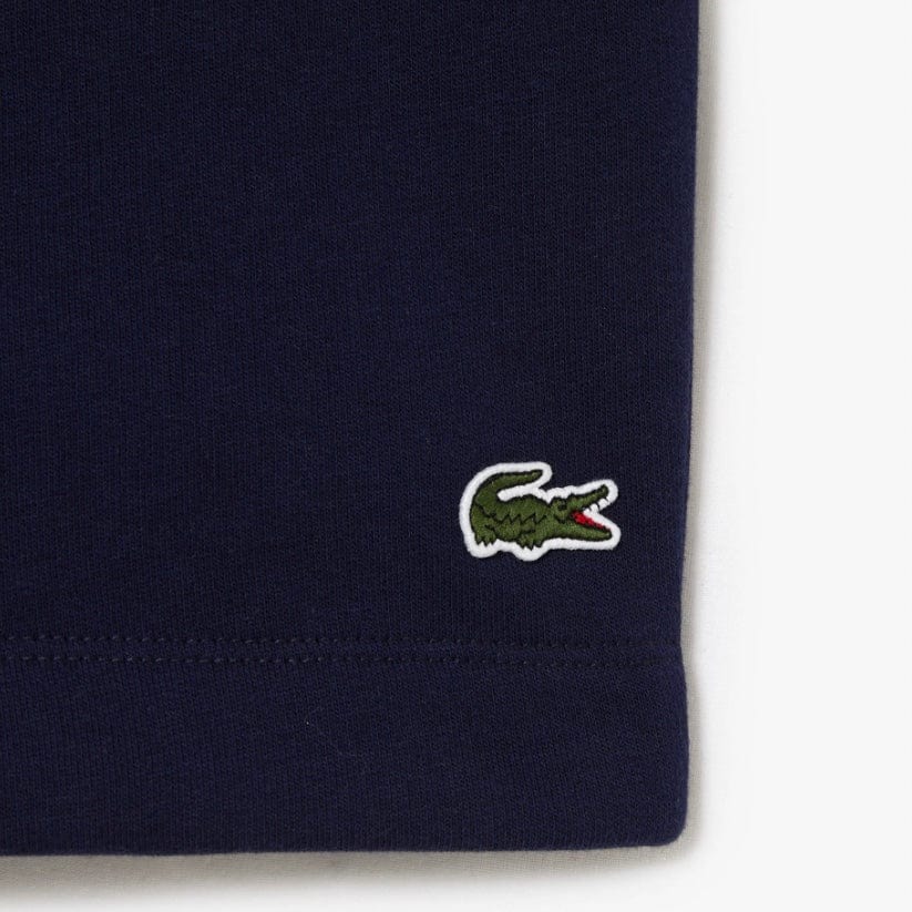 Lacoste Organic Brushed Cotton Fleece Shorts (Navy) GH9627-51 - Image 2