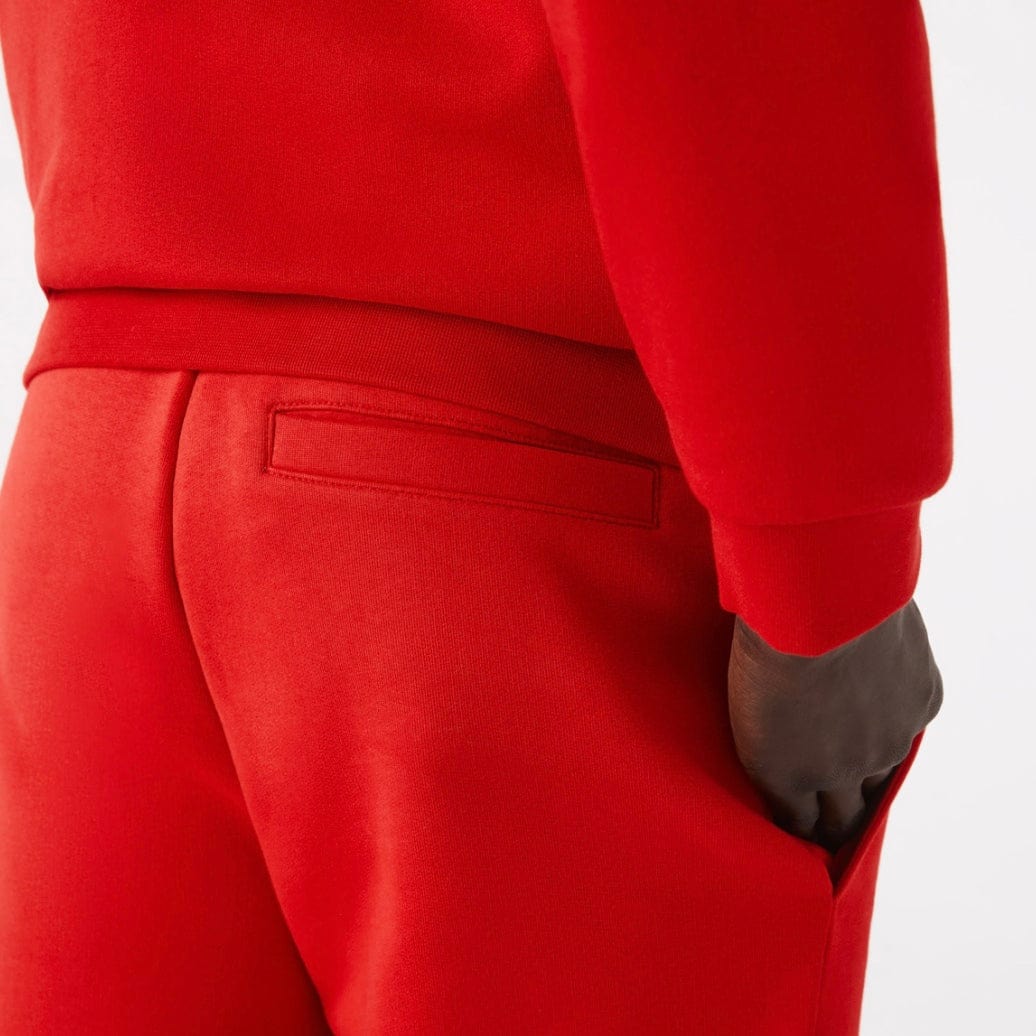 Lacoste Organic Brushed Cotton Fleece Shorts (Red) GH9627-51 - Image 3