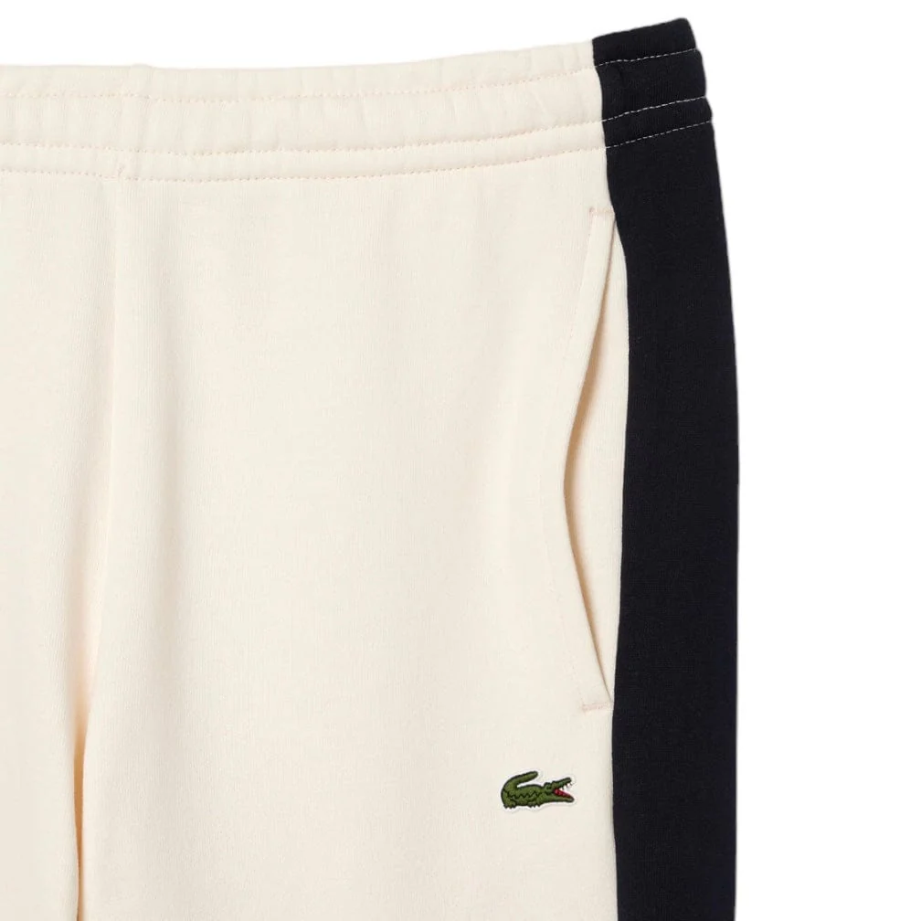 Lacoste Regular Fit Colorblock Joggers (Off White/Brown/Navy) XH1300-51 - Image 2