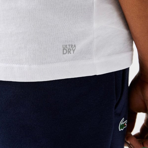 Lacoste Sport 3D Print Crocodile Breathable Jersey T Shirt (White/Navy) TH2042 - Image 6