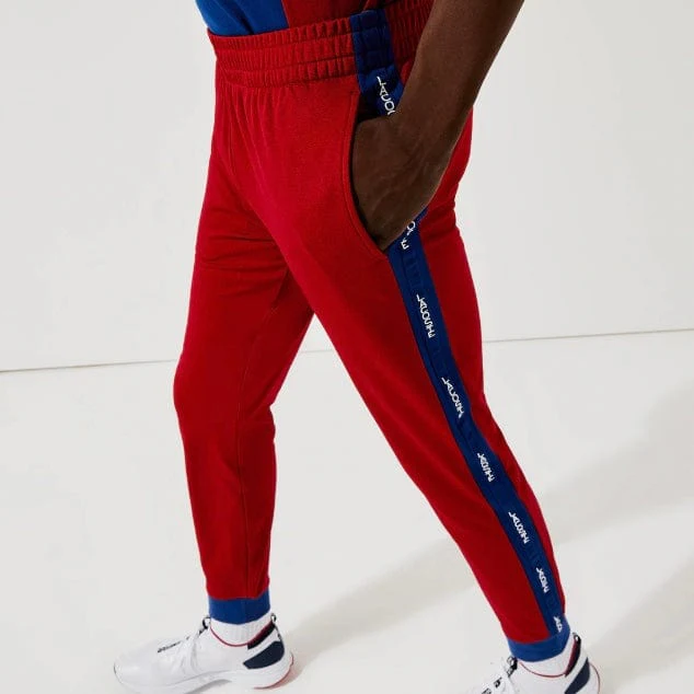Lacoste Sport Pique Jogging Pants (Red/Blue) XH6934 - Image 4