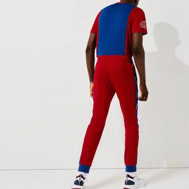 Lacoste Sport Pique Jogging Pants (Red/Blue) XH6934 - Image 6