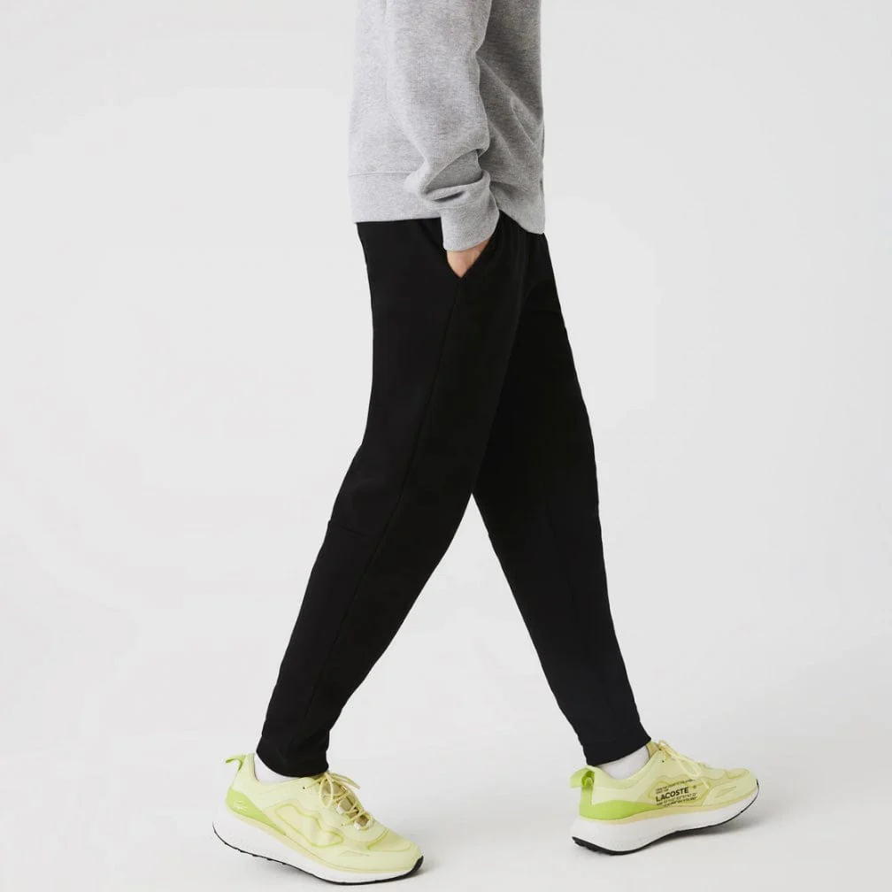 Lacoste Tapered Fit Fleece Trackpants (Black) XH2529-51 - Image 4