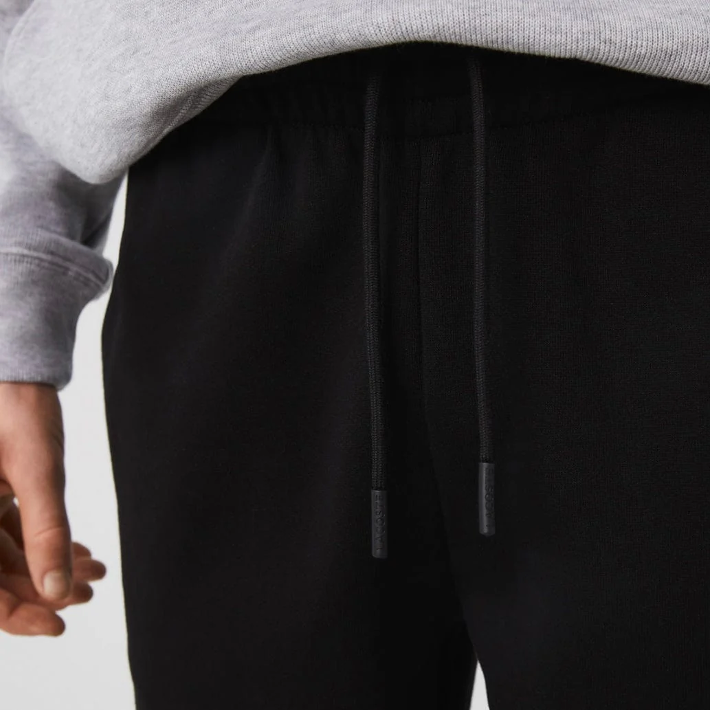 Lacoste Tapered Fit Fleece Trackpants (Black) XH2529-51 - Image 7