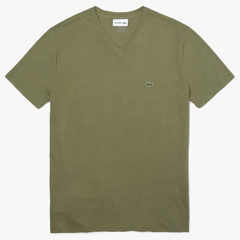 Lacoste Tee (Khaki Green) TH6710 - Image 5