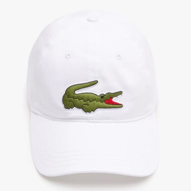 Lacoste Unisex Adjustable Organic Cotton Twill Cap (White) RK9871-51 - Image 3