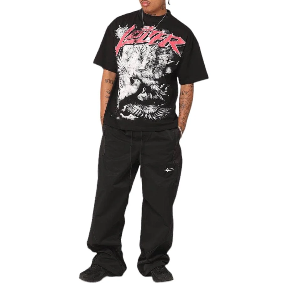 Loiter Dove Vintage Tee (Black) - Image 7