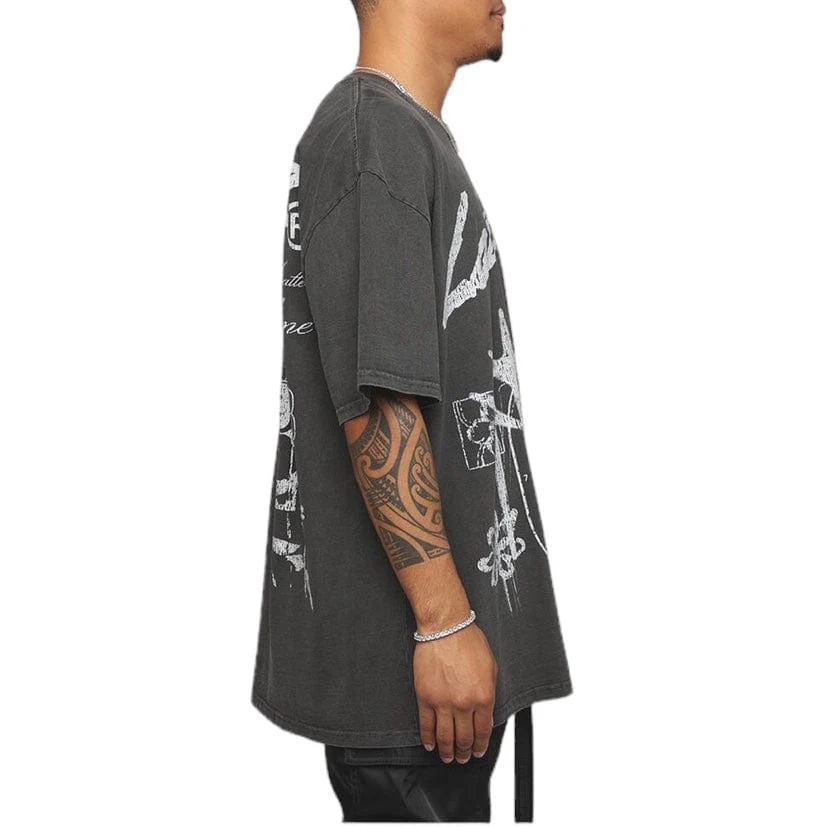 Loiter Firing Range Vintage Tee (Black Wash) - Image 2