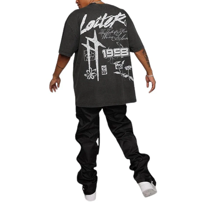 Loiter Firing Range Vintage Tee (Black Wash) - Image 8