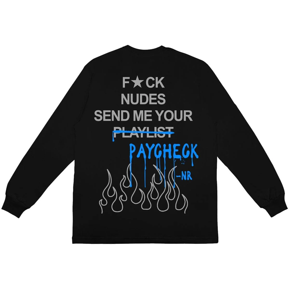 Lonely Hearts Club F*ck Nudes Remix LS Tee (Black) - Image 2