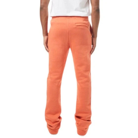 M. Society Stacked Fleece Sweatpants (Burnt Sienna) MS-23708 - Image 4