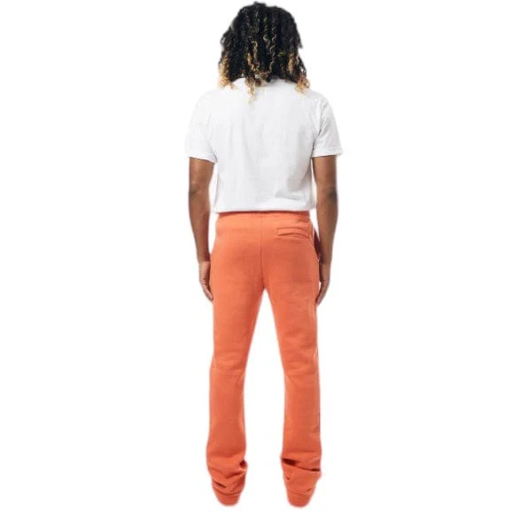 M. Society Stacked Fleece Sweatpants (Burnt Sienna) MS-23708 - Image 6
