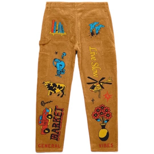 Market Boosted Club Corduroy Pants (Rattan) 388001123 - Image 2