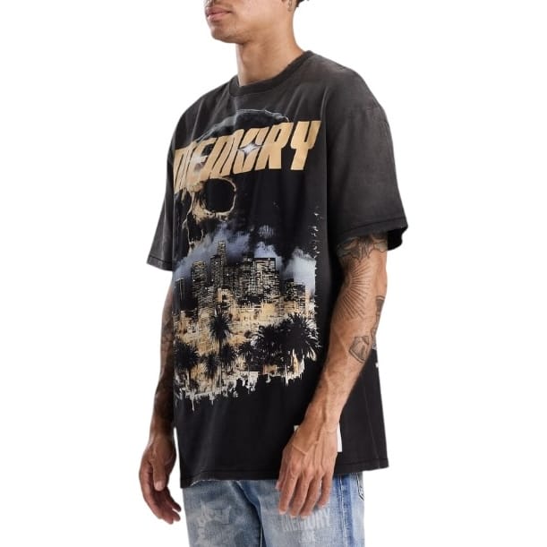 Memory Lane Downtown Reaper Tee (Vintage Black) ML-SP2-26-048 - Image 2