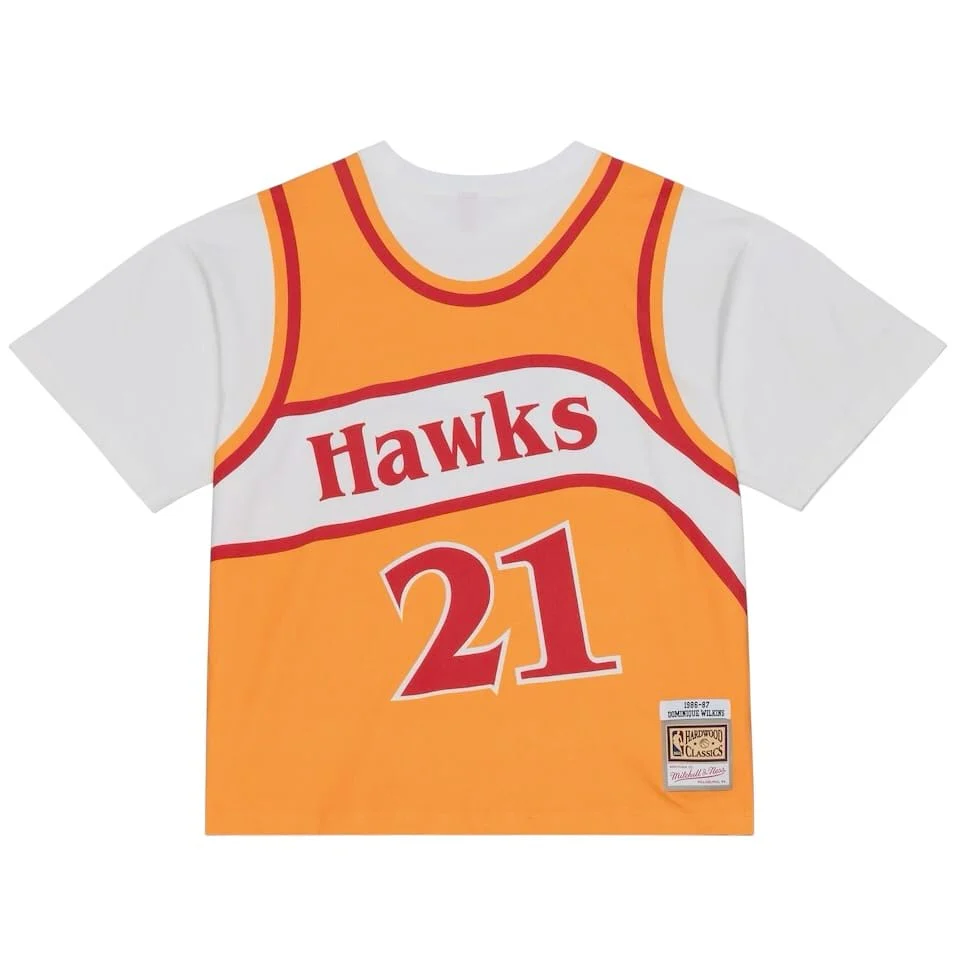 Mitchell & Ness Atlanta Hawks 1986-87 Best In Class Jersey Tee (Gold) - Image 2