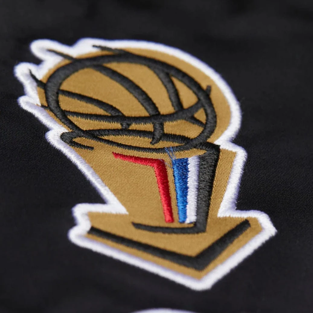 Mitchell & Ness Chicago Bulls Team Origins Satin Full-Snap Jacket (Black) - Image 6