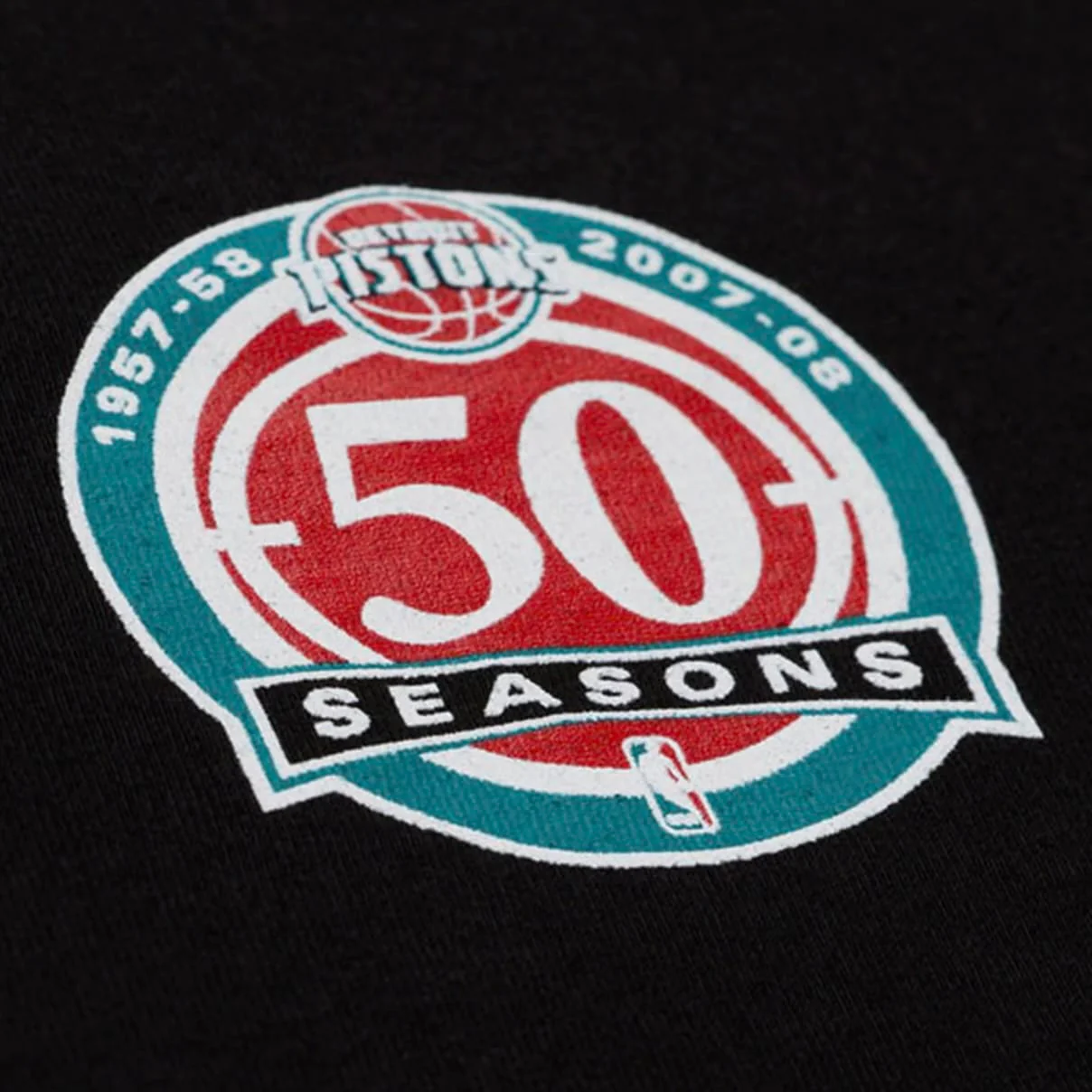 Mitchell & Ness Detroit Pistons In The City Wordmark Tee (Black) - Image 4