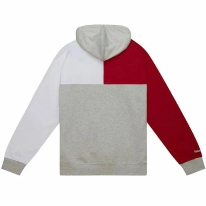 Mitchell & Ness Detroit Red Wings Tie Breaker Fleece Hoodie (Red/White/Grey) - Image 2