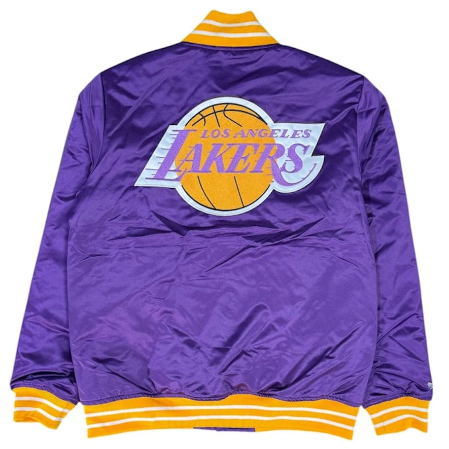 Mitchell & Ness Lakers Satin Heavyweight Jacket - Image 2