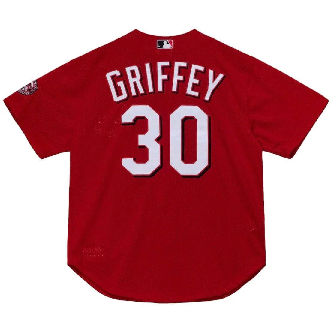 Mitchell & Ness MLB Cincinnati Reds Authentic Bp Jersey (Scarlet) - Image 2