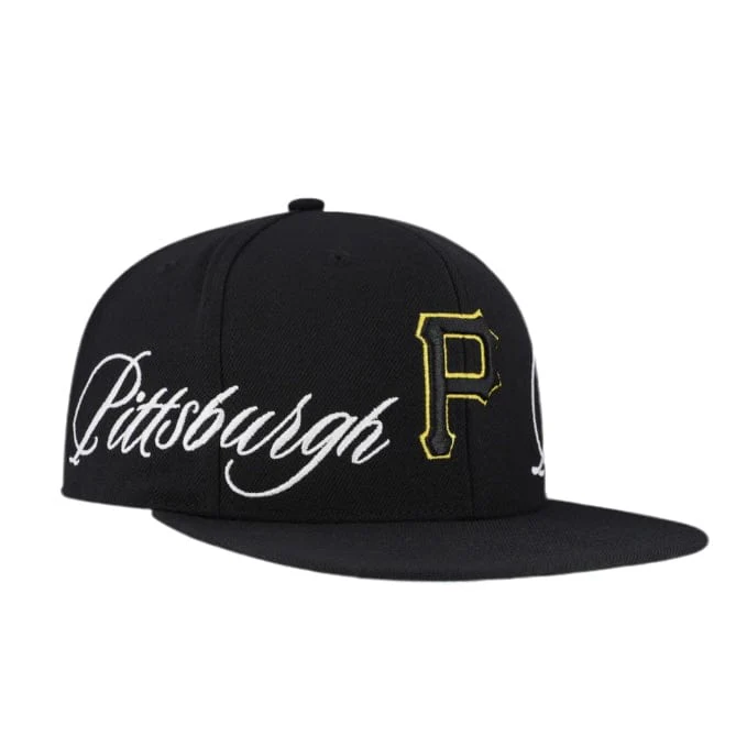 Mitchell & Ness MLB Pittsburgh Pirates Just Don Lux Script Snapback (Black) - Image 2