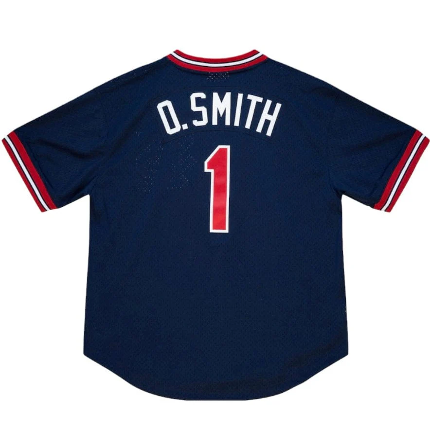 Mitchell & Ness MLB St. Louis Cardinals Authentic BP Jersey (Navy) - Image 2