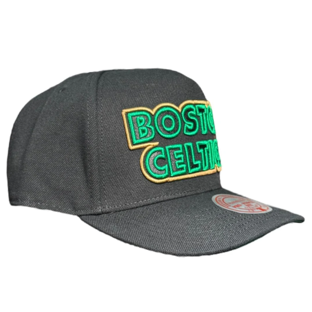 Mitchell & Ness Nba Boston Celtics Class Act Pro Snapback (Black) - Image 2