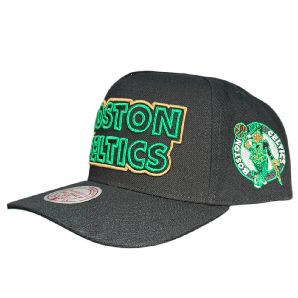 Mitchell & Ness Nba Boston Celtics Class Act Pro Snapback (Black) - Image 3